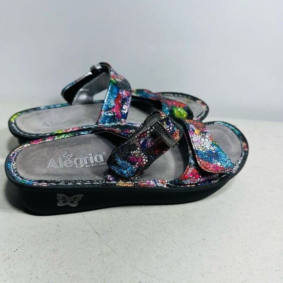 Alegria Karman Bubblish Kar 137 Multicolor Strappy Slip on Sandals Women's 37 - Picture 2 of 8